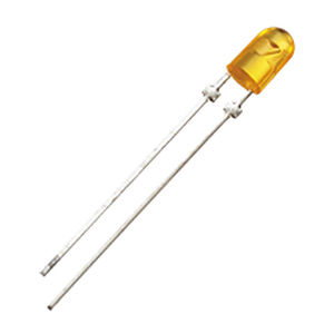 LED colorée - 3mm - Liteon - ovale / à insérer / haute luminosité