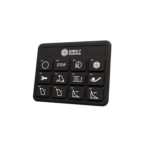 Clavier numérique 12 touches - SPM-KEYP-Q12 - Hunan SonnePower International Co., Ltd. - encastrable / en silicone / CAN-Bus
