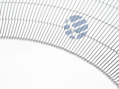 Bande de convoyeur grillagée - Flex-Turn® - Wire Belt Company Osterloh GmbH - courbe / en métal / industrielle