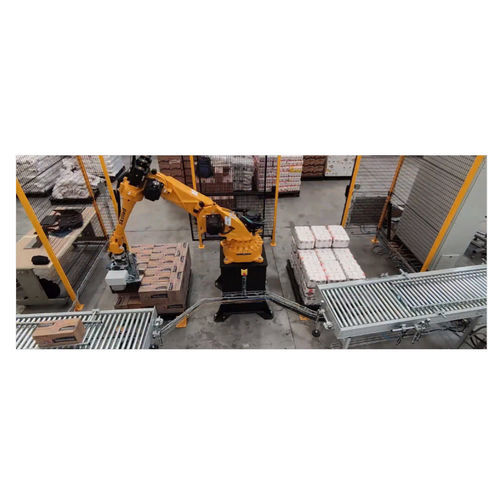 Cellule robotisée de manutention - Euroimpianti - Skilled - de palettisation / pour l'industrie agroalimentaire / compact