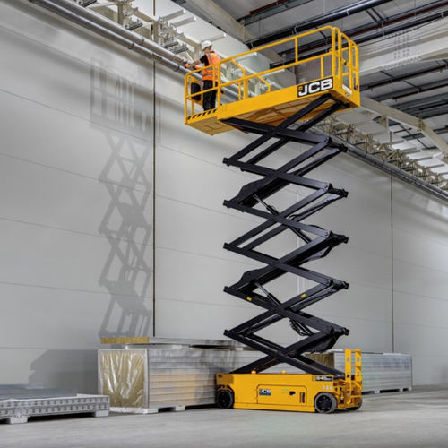 Nacelle élévatrice à ciseaux mobile - S4550E - JCB - automotrice / alimentée par batterie / complètement électrique