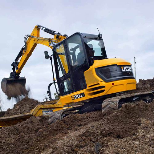 Pelle hydraulique mini - 90Z-2 - JCB - midi / sur chenilles / Tier 4 final