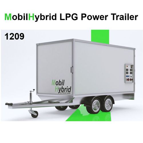 Groupe électrogène au biogaz 1209 MobilHybrid by PV4Life GmbH GPL / hybride / triphasé