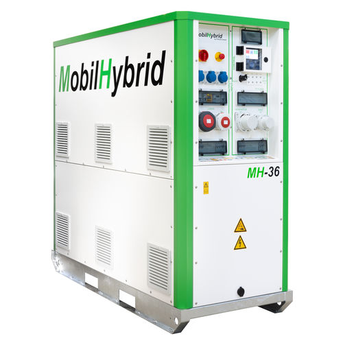UPS hybride - MH36 - MobilHybrid by PV4Life GmbH - triphasé / AC / avec afficheur LCD