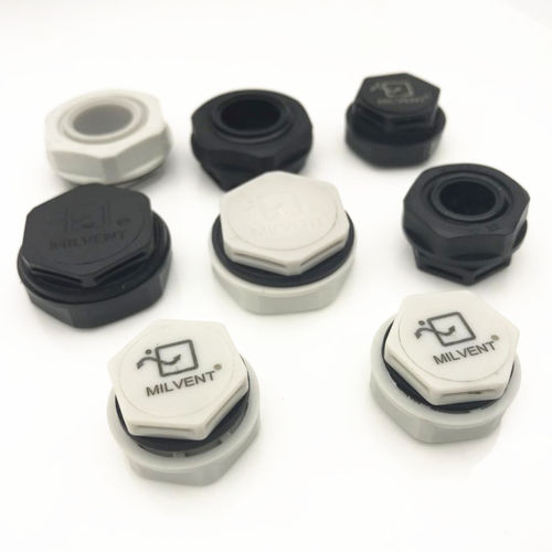 Bouchon hexagonal - MIV-16 - Shenzhen Milvent Technology Co.,Ltd - fileté / en plastique / de pressurisation
