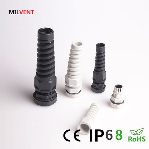 Presse-étoupe en nylon - Bending-proof Nylon Cable Glands （Type B） - Shenzhen Milvent Technology Co.,Ltd - IP68 / avec protecteur spiral flex