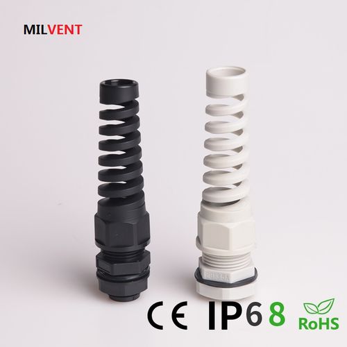 Presse-étoupe en nylon - MIV-BPNCG - Shenzhen Milvent Technology Co.,Ltd - étanche / avec protecteur spiral flex