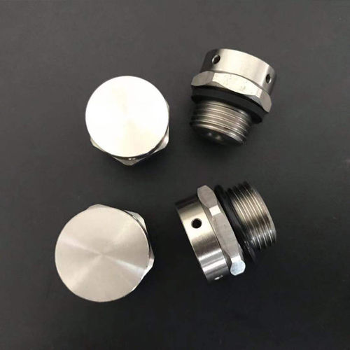 Bouchon rond - MIV-18MSAH - Shenzhen Milvent Technology Co.,Ltd - hexagonal / fileté / en acier inoxydable