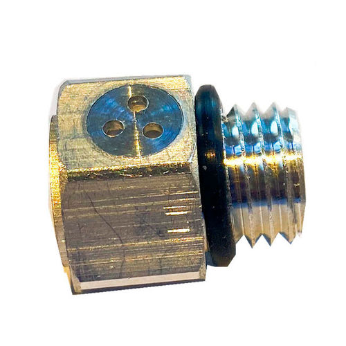 Bouchon d'évent - MIV-12MAS-2DH-SV-L - Shenzhen Milvent Technology Co.,Ltd - hexagonal / fileté / en aluminium peint