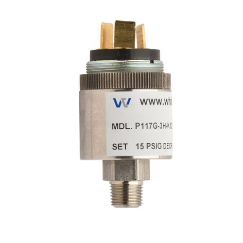 Pressostat à capsule - P117G  - Whitman Controls Corporation - pour liquides / en acier inoxydable / OEM
