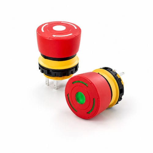 Bouton poussoir coup de poing - K22 - TactHill by Kynoppe - d'arrêt d'urgence / étanche / pour environnements sévères