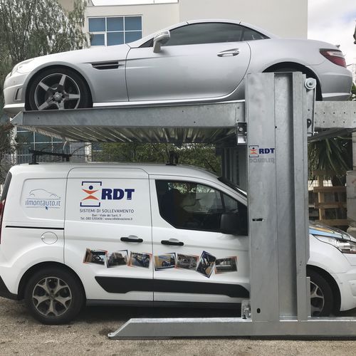 Plateforme pour parking incliné - DOUBLER - RDT Elevazione - à 2 niveaux