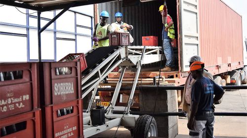 Convoyeur à bande - SAUTEC - de transfert / de chargement / de déchargement