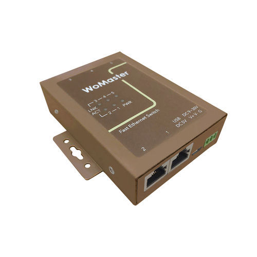 Commutateur Ethernet non administrable - DS105 - WoMaster - 5 ports / 10/100BaseT(X) / fast ethernet