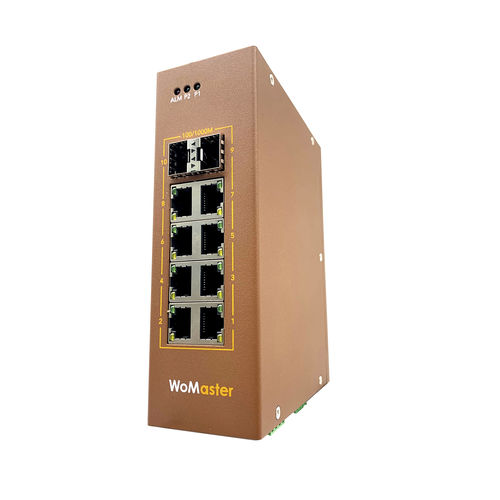 Commutateur Ethernet robuste - DS410L series - WoMaster - administrable / 10 ports / de niveau 2