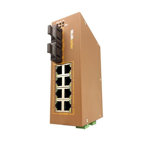 Commutateur Ethernet robuste - DS410L-MM-SC/DS410L-SS-SC - WoMaster - administrable / 10 ports / Gigabit Ethernet