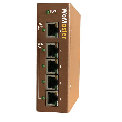 Commutateur Ethernet industriel - DS105A series - WoMaster - non administrable / 5 ports / DIP