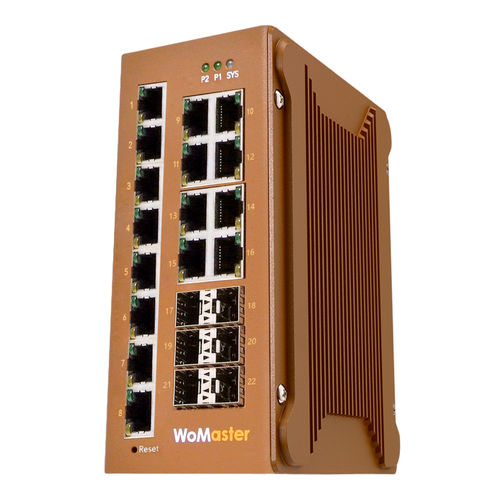 Commutateur Ethernet administrable - DS622 - WoMaster - 22 ports / de niveau 2 / Gigabit Ethernet