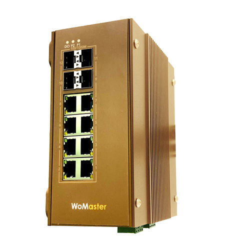 Commutateur Ethernet administrable - DS612 - WoMaster - 12 ports / de niveau 2 / gigabit
