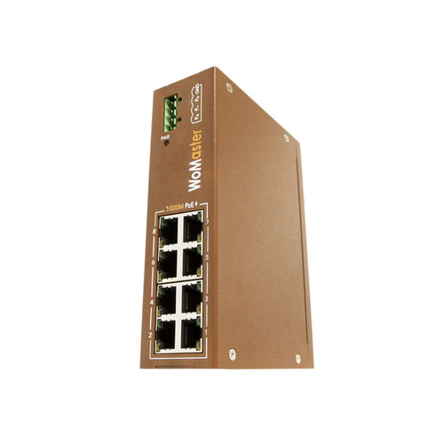 Commutateur Ethernet non administrable - DP208-LV - WoMaster - 8 ports / Gigabit Ethernet / sur rail DIN