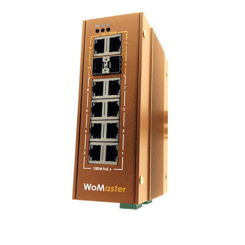 Commutateur Ethernet PoE - DP210 LV - WoMaster - non administrable / 10 ports / Gigabit Ethernet