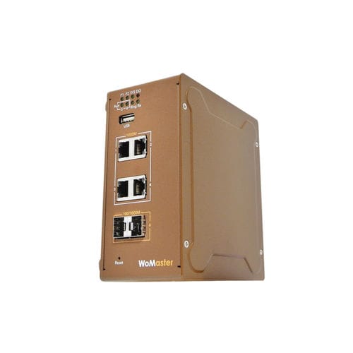 Commutateur Ethernet administrable - DS406 - WoMaster - 4 ports / Gigabit Ethernet / standard