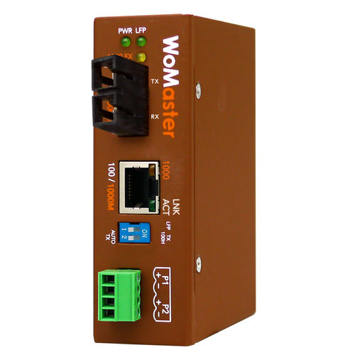 Convertisseur de communication - DS201F - WoMaster - média / de signal / Ethernet média