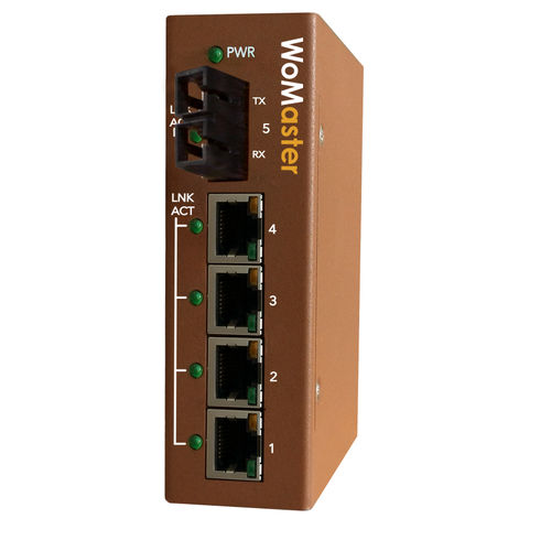 Commutateur Ethernet non administrable - DS105AF - WoMaster - 10/100BaseT(X) / 4 ports / fast ethernet