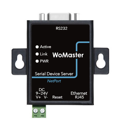 Serveur de périphérique RS232 - NPS5110 - WoMaster - Modbus / Ethernet / RJ45