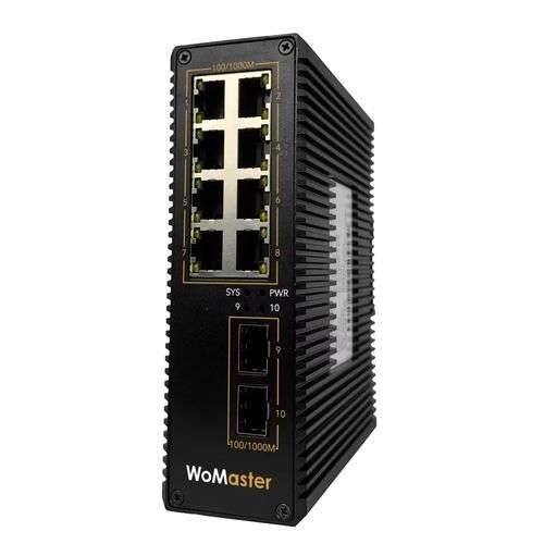 Commutateur Ethernet administrable - IDS410G - WoMaster - 10 ports / fast ethernet / de niveau 2