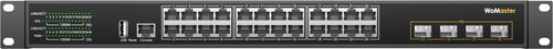 Commutateur Ethernet administrable -  IRS628XG-4XGF - WoMaster - 28 ports / Gigabit Ethernet / de niveau 3