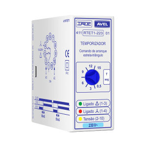 Relais temporisé démarreur étoile-triangle - 411-RTET1 series - Avel - de commande