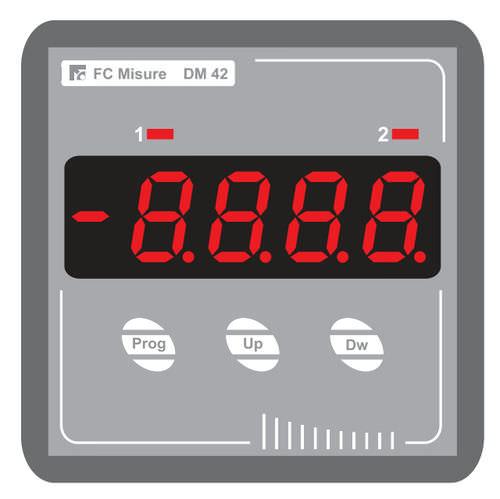 Indicateur de process - 72 x 72 mm, 3 VA | DM 42 - F.C. Misure - numérique / pour montage sur panneau