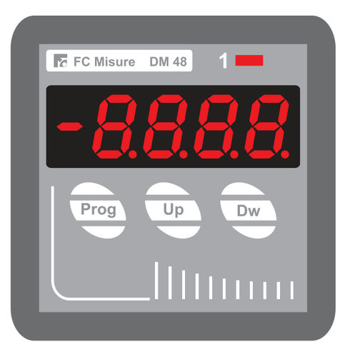 Indicateur de process - 48 x 48 mm, 3 VA | DM 48 - F.C. Misure - numérique / pour montage sur panneau