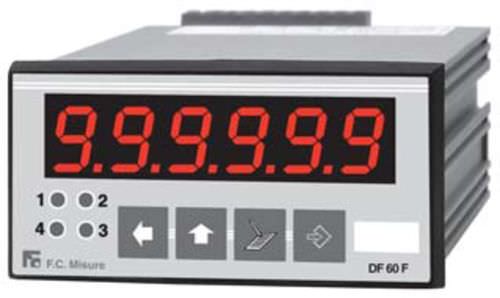 Compteur horaire - 48 x 96 mm, 6 VA | DF 60F - F.C. Misure - numérique / électronique / programmable