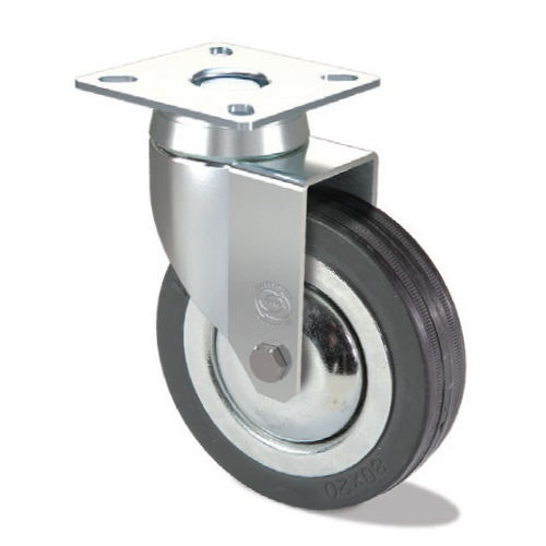 Roulette pivotante - FS S5 GP - Tecno Ruote Group Srl - à platine / en métal / en caoutchouc