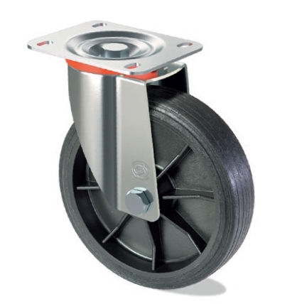 Roulette pivotante - LT S10 GP - Tecno Ruote Group Srl - à platine / en polypropylène / en caoutchouc