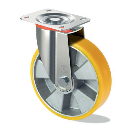 Roulette pivotante - L S10 GP - Tecno Ruote Group Srl - à platine / en polyuréthane / en acier embouti