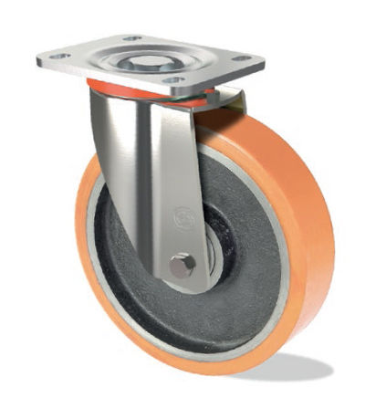 Roulette pivotante - V S15 GP - Tecno Ruote Group Srl - à platine / de manutention / en polyuréthane