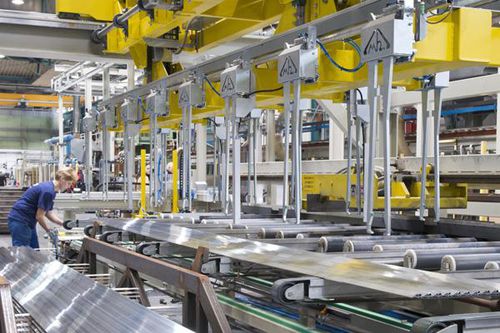 Empileur pour plaque d'aluminium - EMMEBI SRL - pour barres en fer / pour profilés en aluminium / automatisé