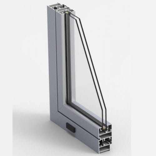 Profilé en aluminium - V 8000 - EXTRUGASA INTERNACIONAL S.A. - rainuré / pour fenêtre
