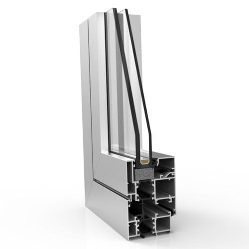 Profilé en aluminium - XP-60 TH  - EXTRUGASA INTERNACIONAL S.A. - rainuré / pour fenêtre