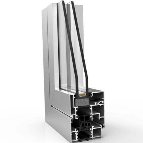Profilé en aluminium - XP-70 TH+ - EXTRUGASA INTERNACIONAL S.A. - rainuré / pour fenêtre