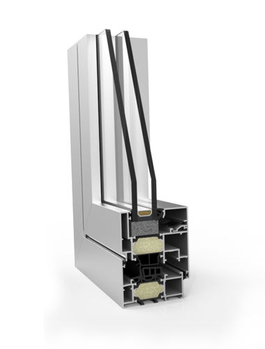 Profilé en aluminium - XP-70 TH+ HI - EXTRUGASA INTERNACIONAL S.A. - rainuré / pour fenêtre