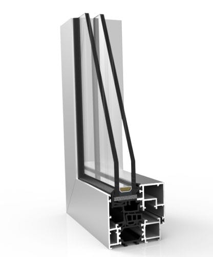 Profilé en aluminium - XP-70 HO TH+  - EXTRUGASA INTERNACIONAL S.A. - rainuré / pour fenêtre