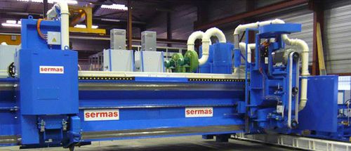 Machine à scier à ruban - SERMAS INDUSTRIE SAS - pour aluminium / pour tôle d'aluminium / pour l'aérospatiale