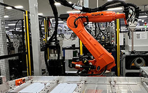 Ligne d'assemblage robotisée - HANWHA MACHINERY - de contrôle / à cycle rapide