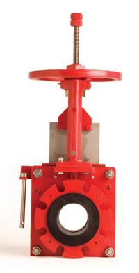 Vanne à guillotine - DX  - Red Valve - avec volant / pour boue / de refoulement
