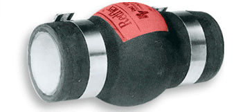 Compensateur de dilatation en caoutchouc - Red Valve - rond / à visser / pour chantier de construction