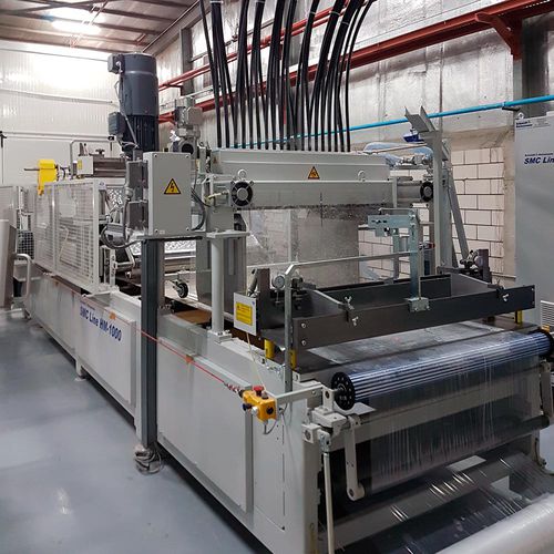 Ligne de production de produits en verre - Schmidt & Heinzmann GmbH & Co KG - de fibres bi-composants / automatique